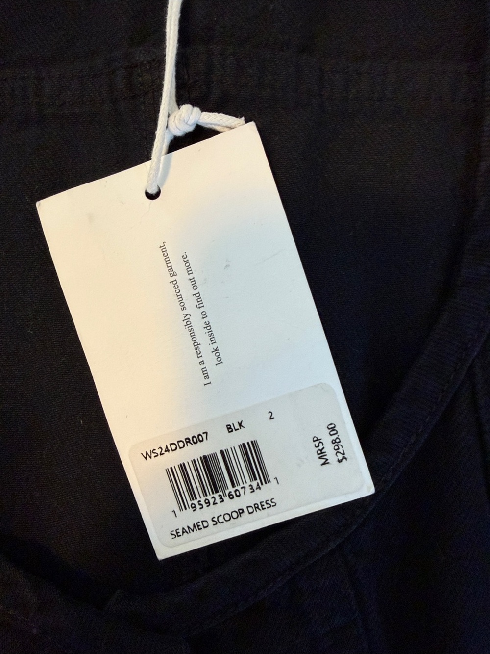 Frame Denim Black Button-Front Mini Dress - Picture 5 of 6